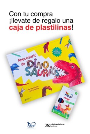 Abecedario de dinosaurios + pack plastilina de regalo